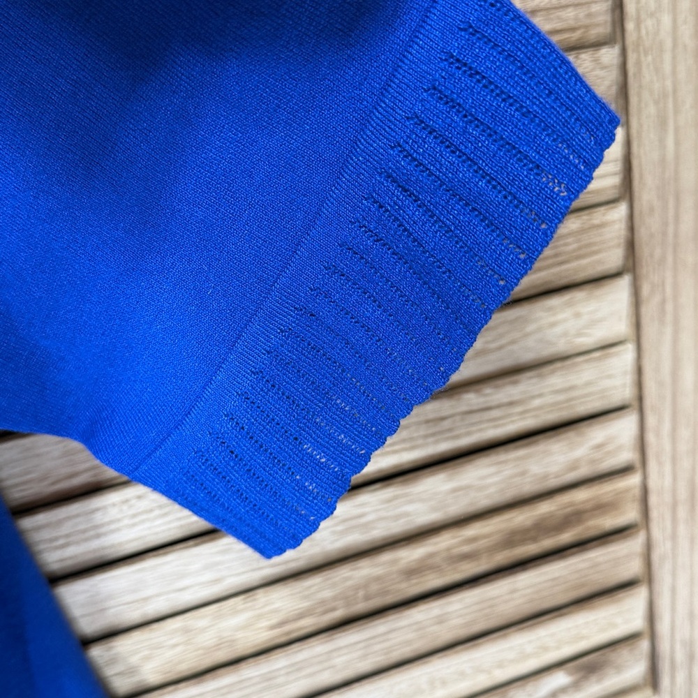 Cable & Gauge Royal Blue Women's Open Cardigan Size 2X - Picture 4 of 9